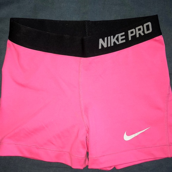 Nike Pants - Pink Nike Pro Dry Fit Shorts (S)